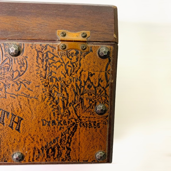 Antique Vintage Wood Jewelry Box, Made in Japan - Picture 7 of 14